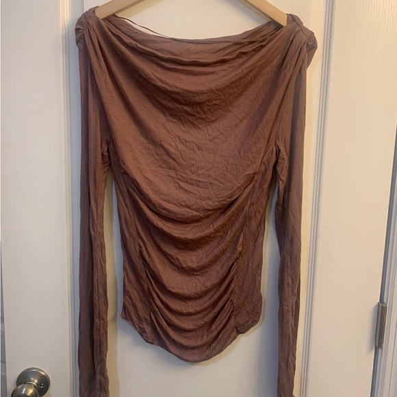 Free People Intimately El Sol Soft Knit Long Sleeve Layering Top Size Large - Picture 2 of 6